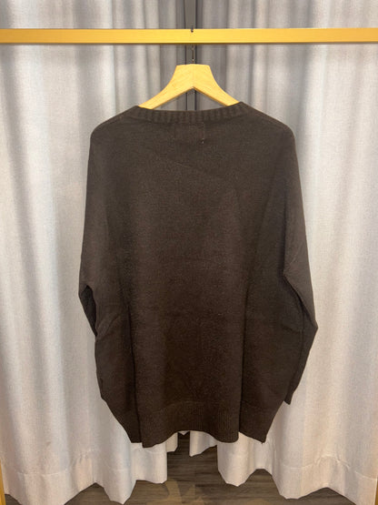 Vicario Cinque schokobrauner Strickpullover