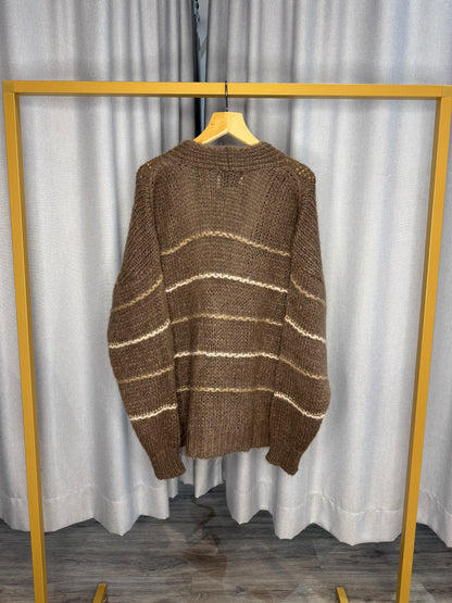 Vicario Cinque braune Strickjacke