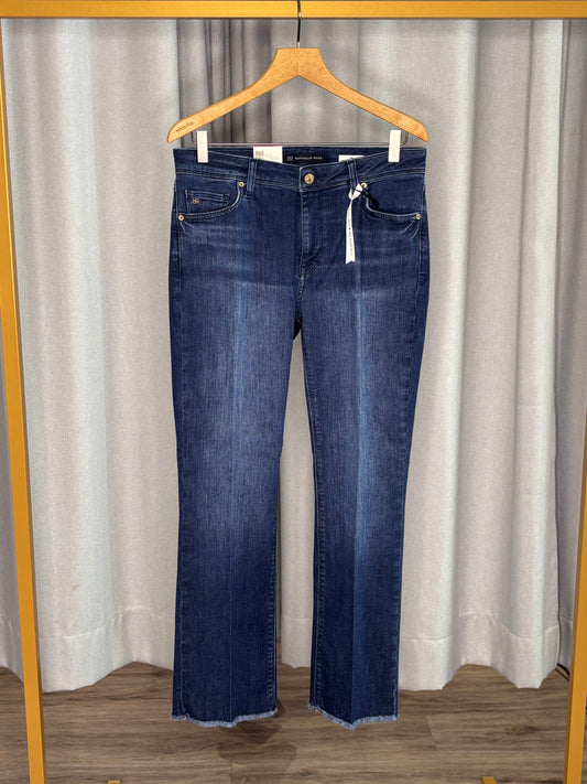Raffaelo Rossi Damen Bootcut Jeans mit Fransen