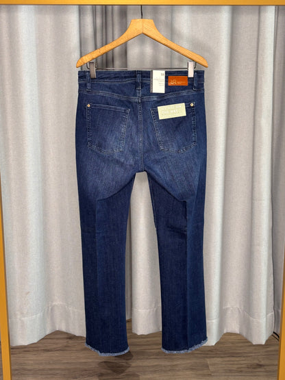 Raffaelo Rossi Damen Bootcut Jeans mit Fransen