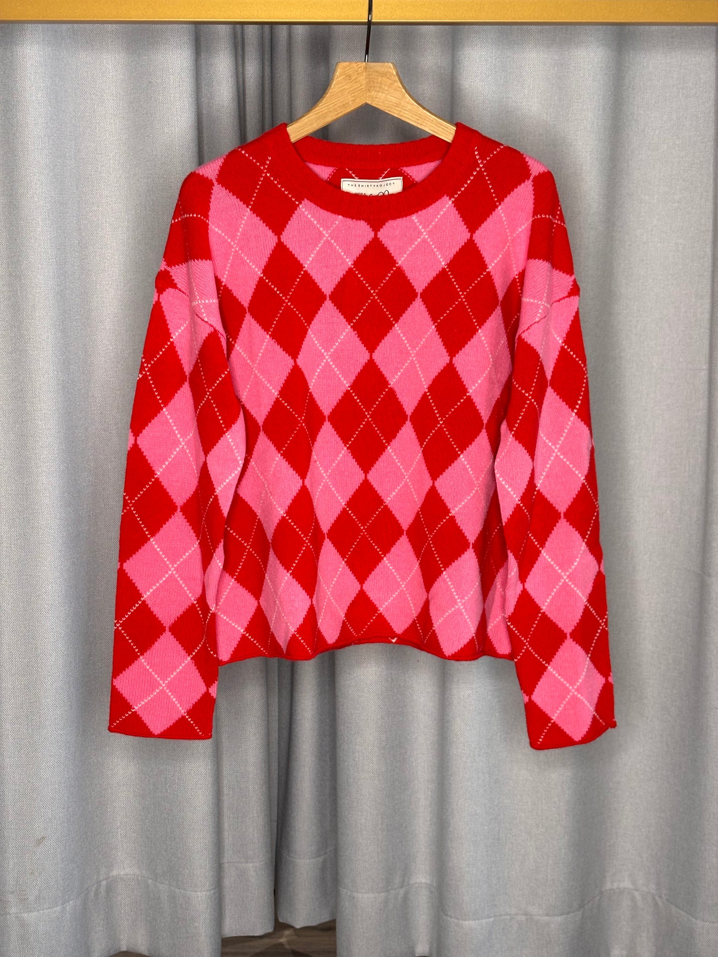 The Shirt Project Damen Wollpullover | Argyle-Muster