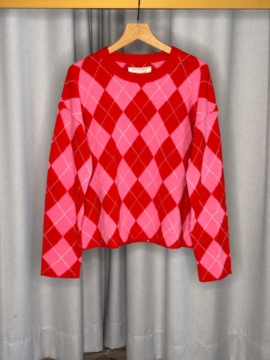 The Shirt Project Damen Wollpullover | Argyle-Muster