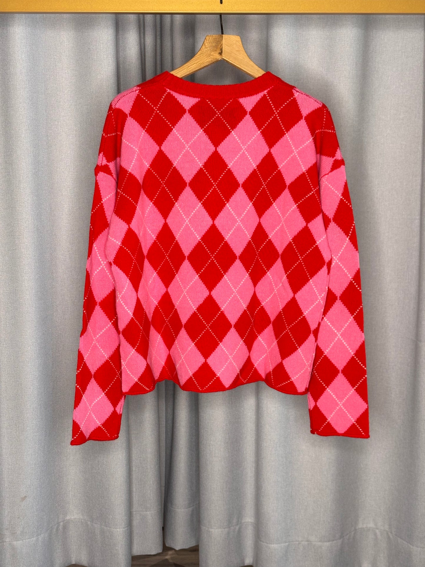 The Shirt Project Damen Wollpullover | Argyle-Muster