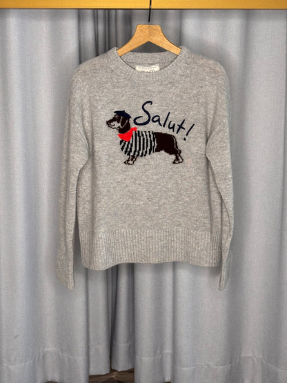 The Shirt Project Dackel Damen Strickpullover