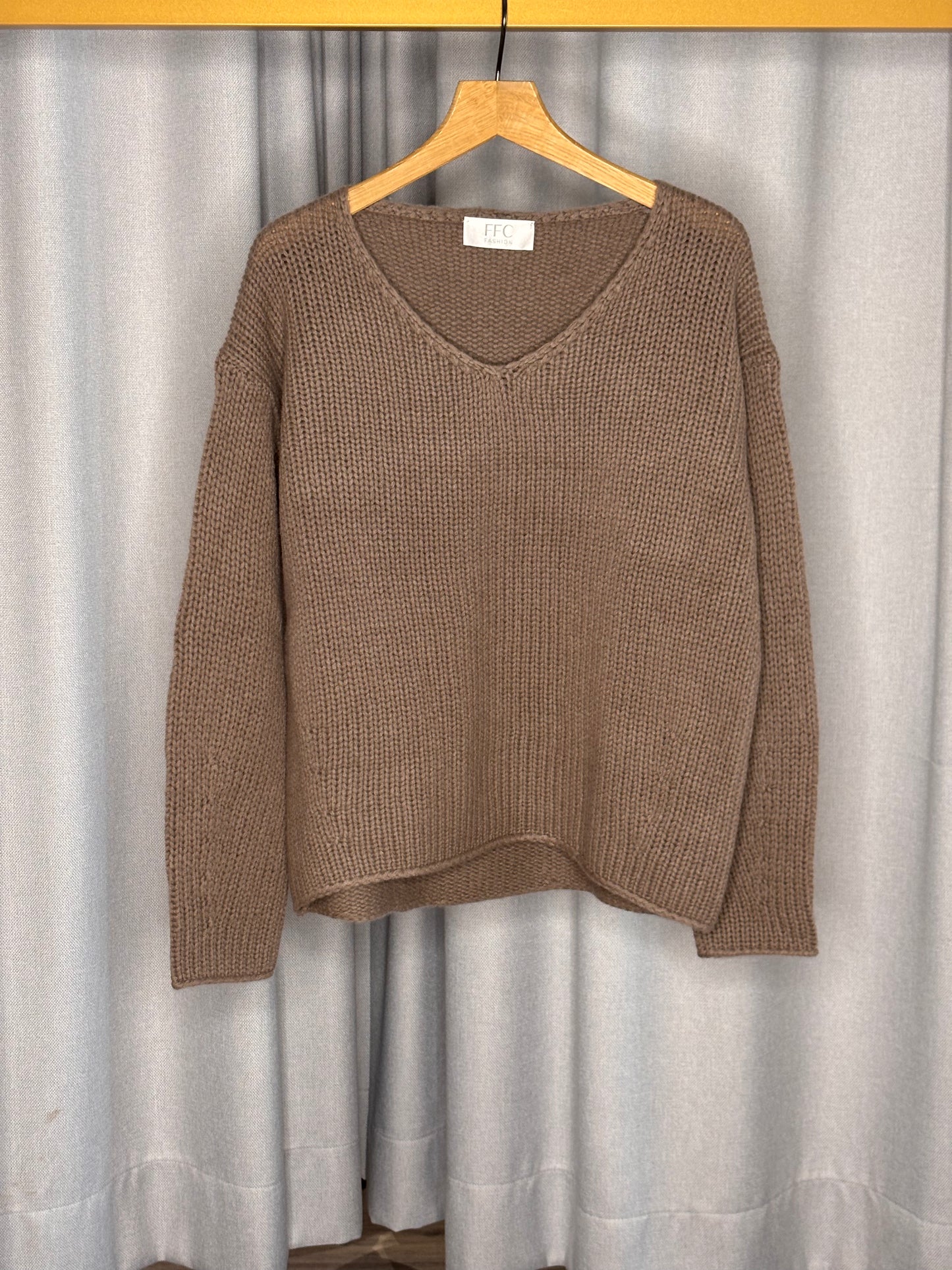 FFC Feinstrickpullover aus Wolle-Kaschmir-Mix