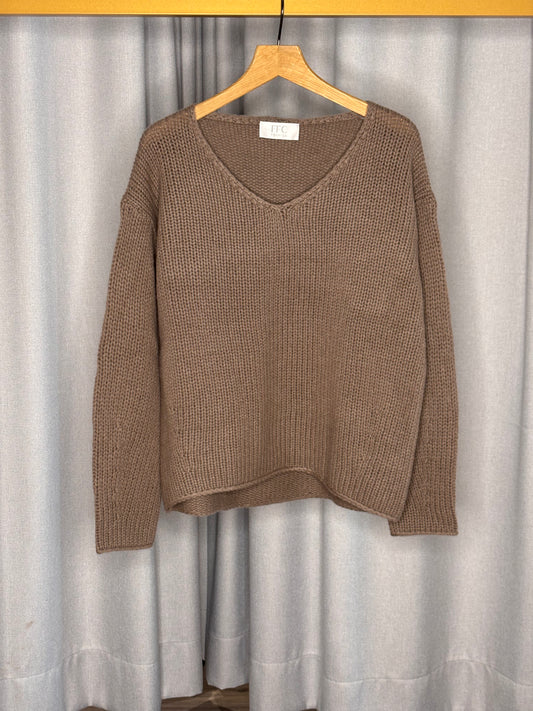 FFC Feinstrickpullover aus Wolle-Kaschmir-Mix