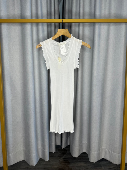 Seamless Basic Top ohne Arm in weiß