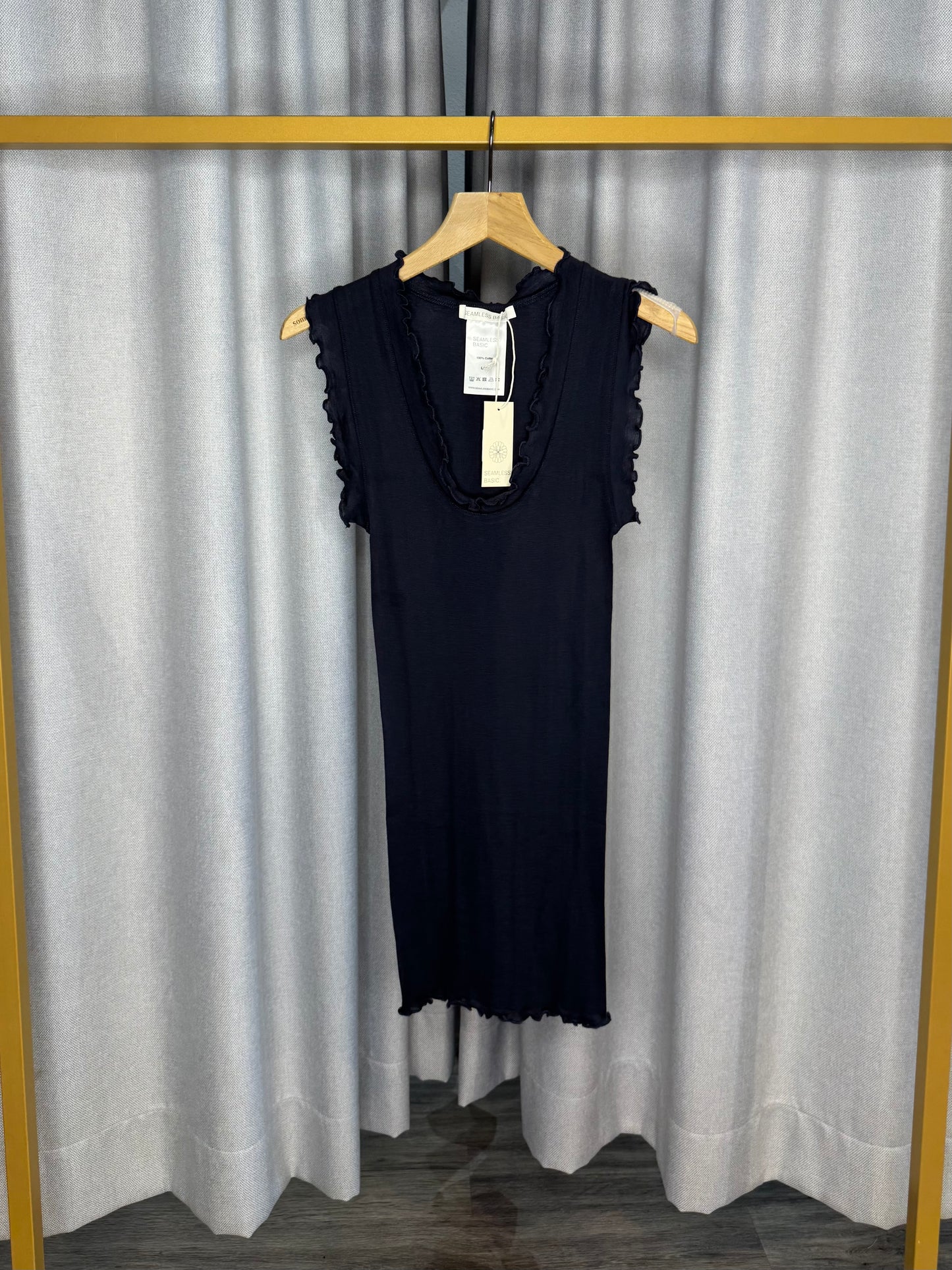Seamless Basic Top in dunkelblau