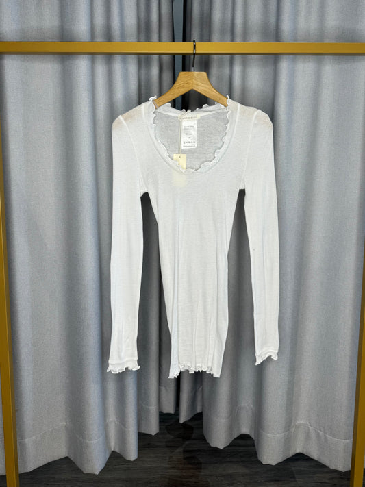 Seamless Basic weißes Damenshirt