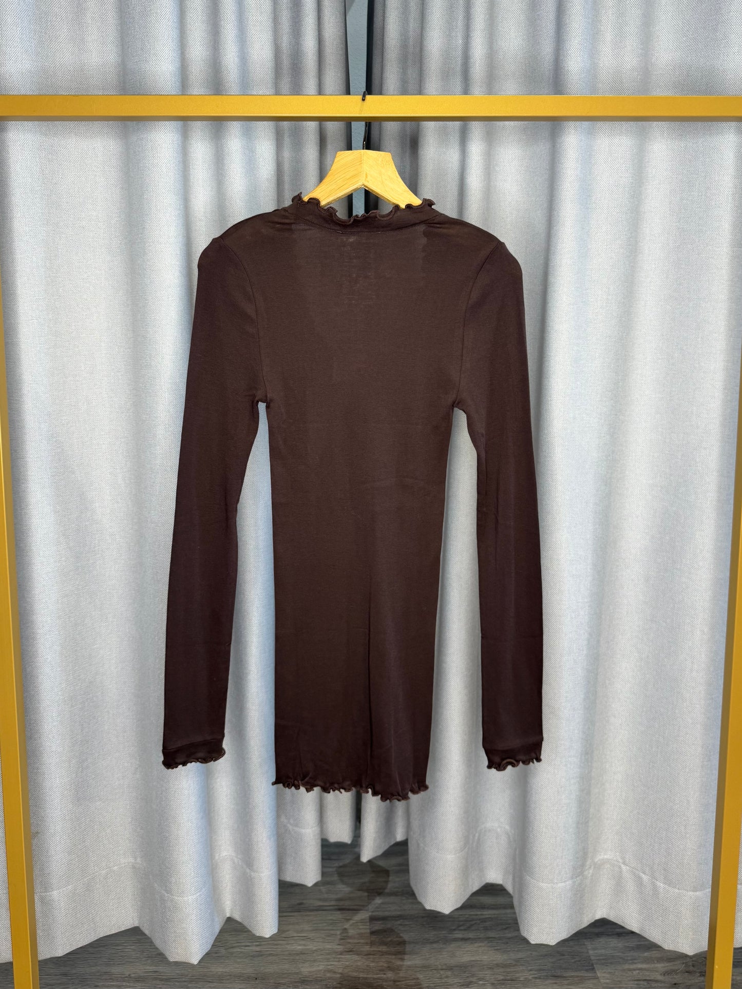 Seamless Basic braunes Damenshirt