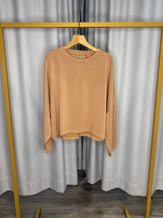 The Shirt Project Pullover im Camel Ton