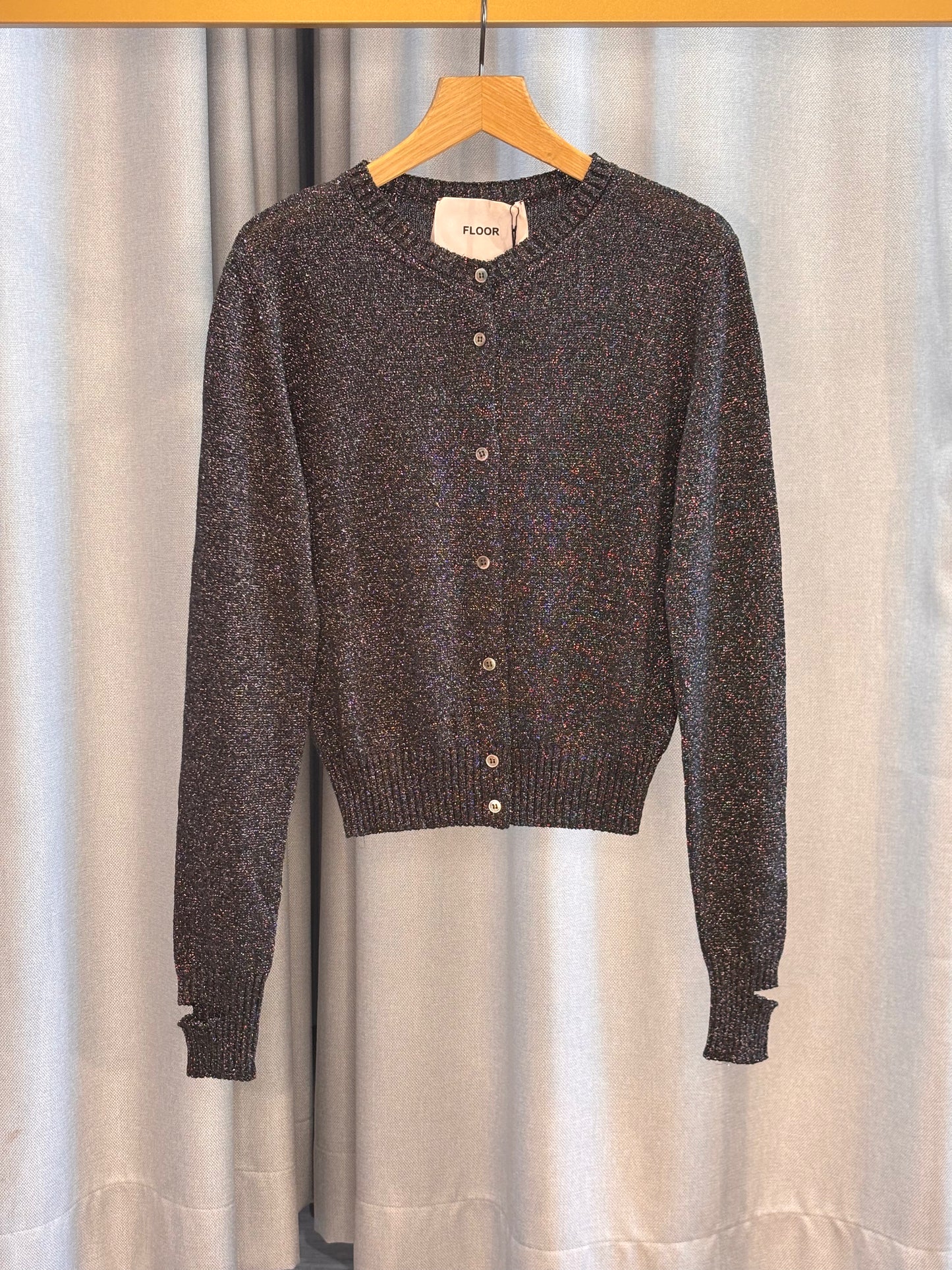 Floor schimmernde Strickjacke