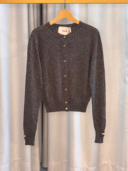 Floor schimmernde Strickjacke