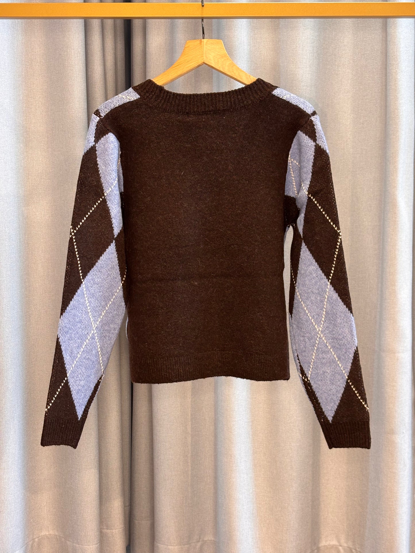 Culture Argyle-Strickjacke