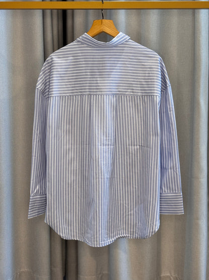 Culture gestreifte Bluse mit Hingucker