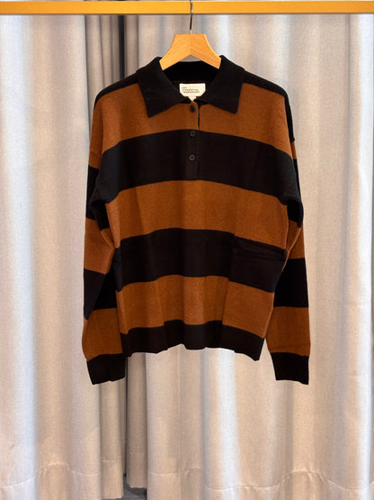 My Essential Wardrobe Polo Streifenpullover
