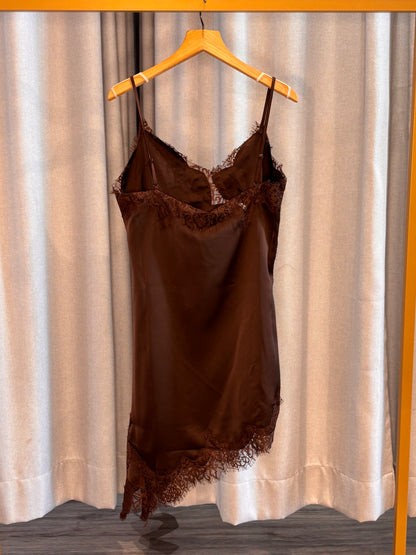 My Essential Wardrobe Satinkleid mit Spitze