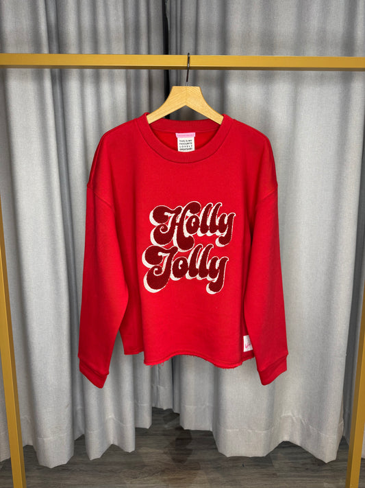 The Shirt Project roter Weihnachtspullover