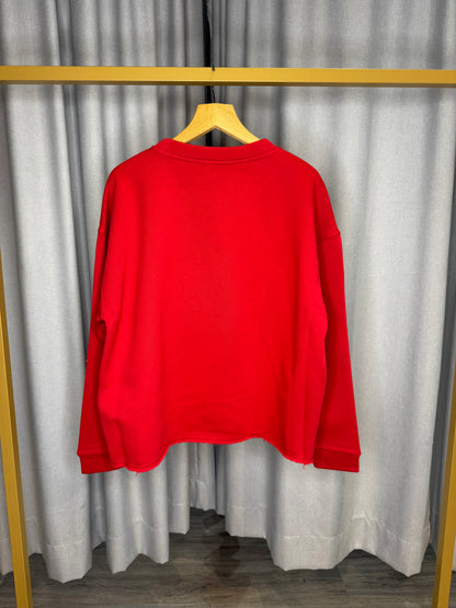 The Shirt Project roter Weihnachtspullover