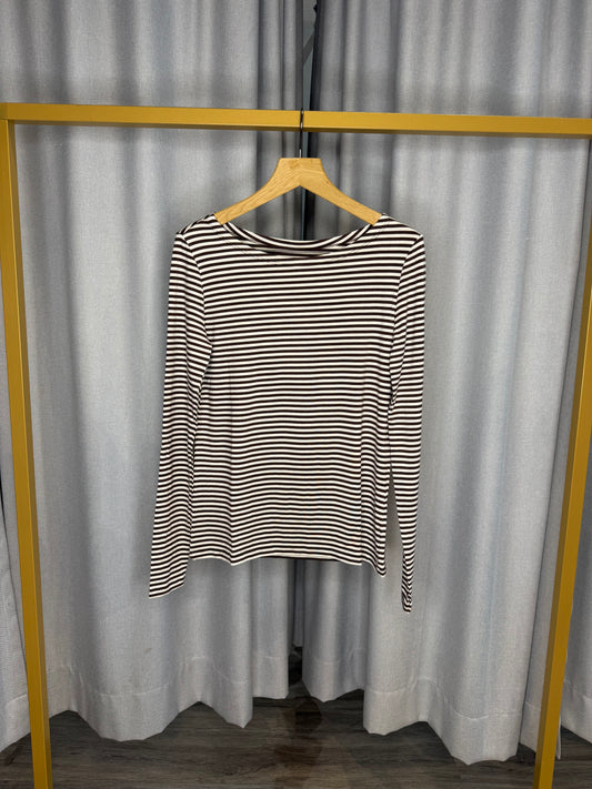 The Shirt Project  braunes Streifenshirt