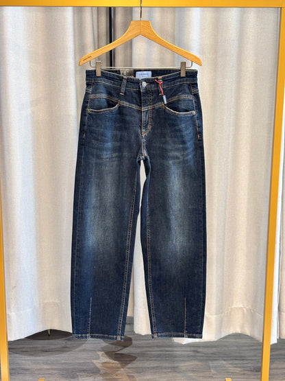 Cambio dunkelblaue Straight Leg Jeans