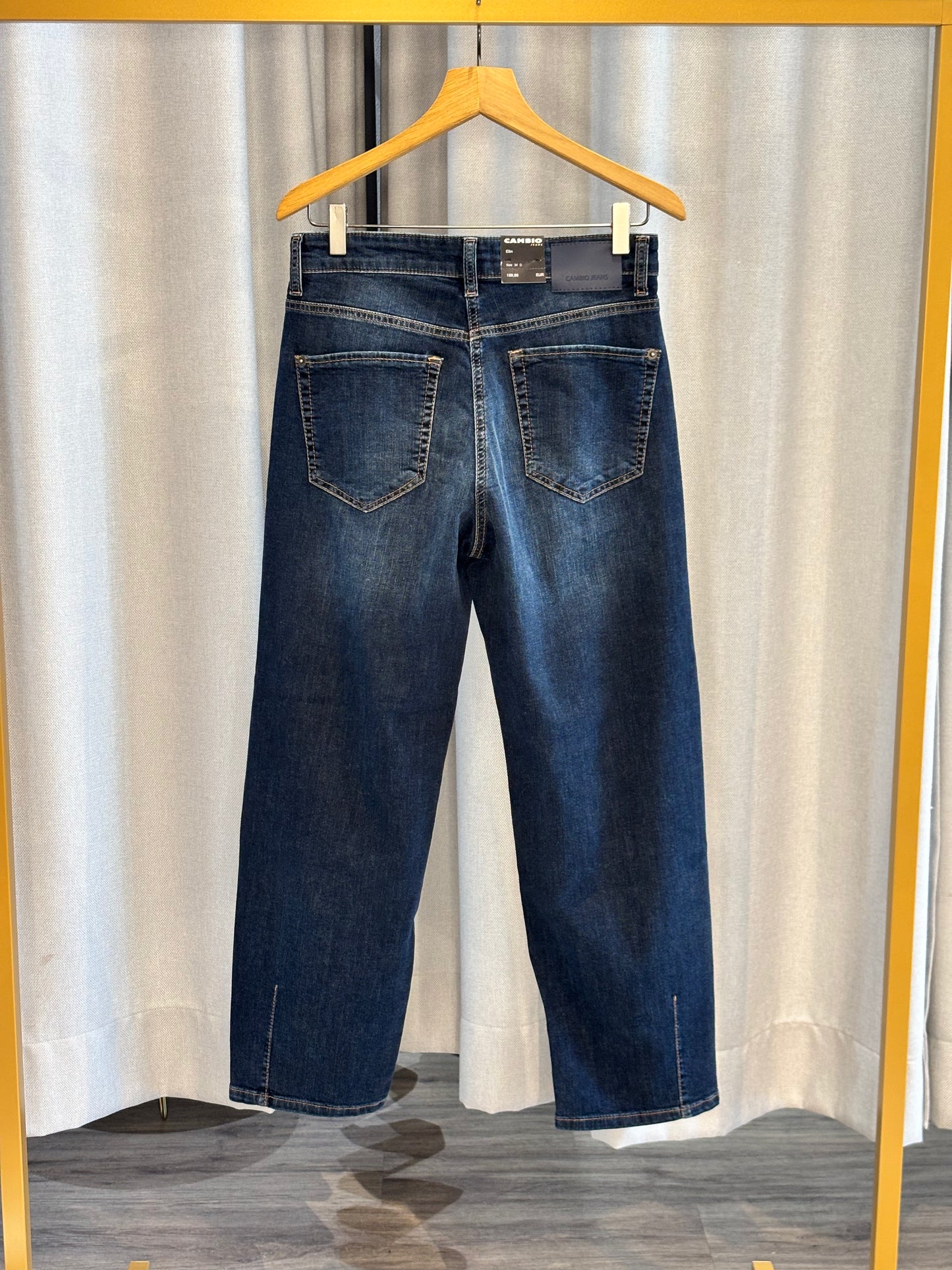 Cambio dunkelblaue Straight Leg Jeans