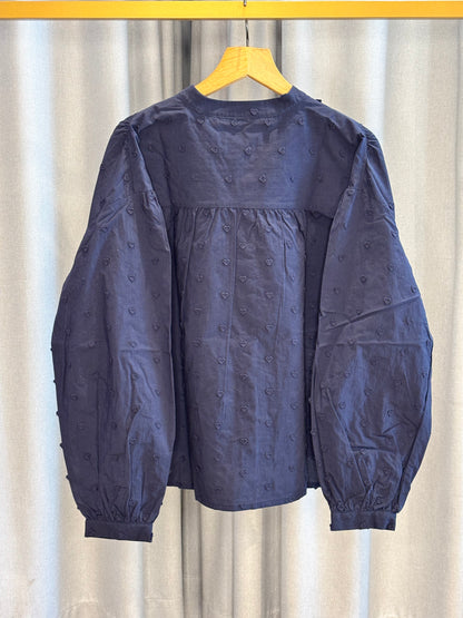 The Shirt Project dunkelblaue Damenbluse mit Herzen