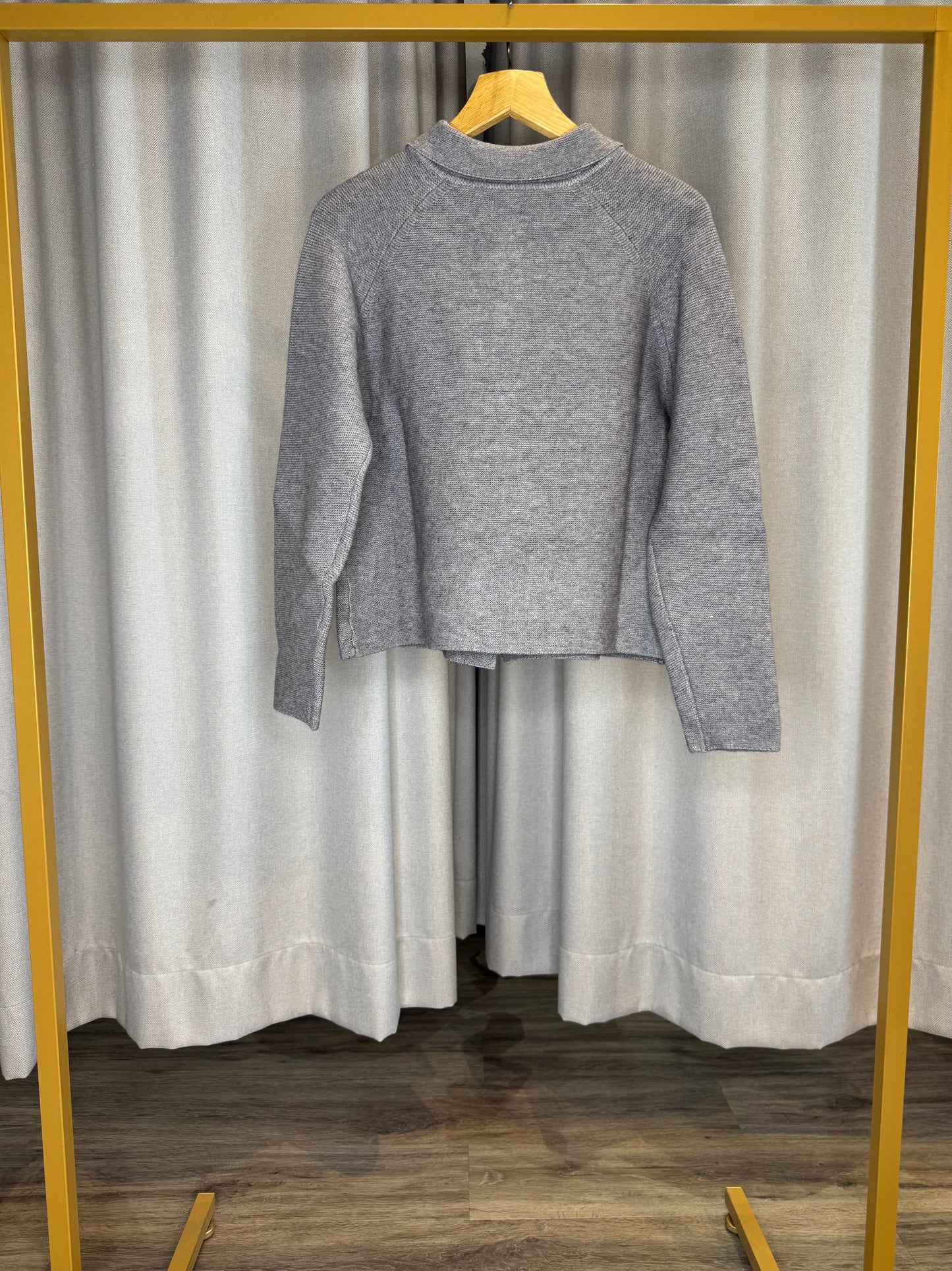 Vicario Cinque hellgraue Strickjacke