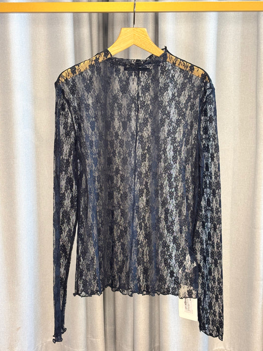 The Shirt Project Spitzenshirt mit floralem Muster