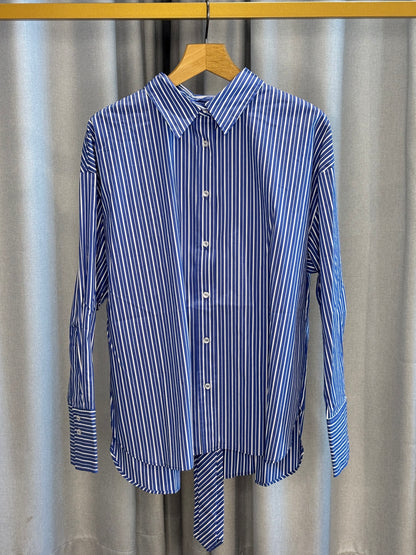 The Shirt Project gestreifte Bluse mit Slipskragen