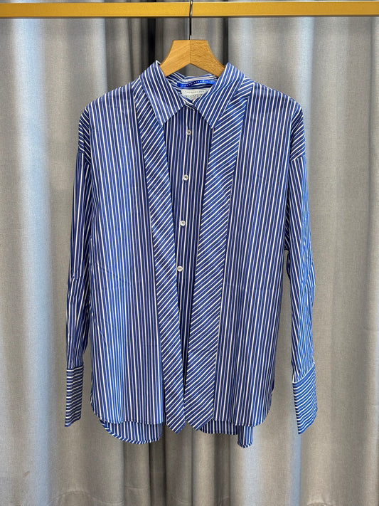 The Shirt Project gestreifte Bluse mit Slipskragen