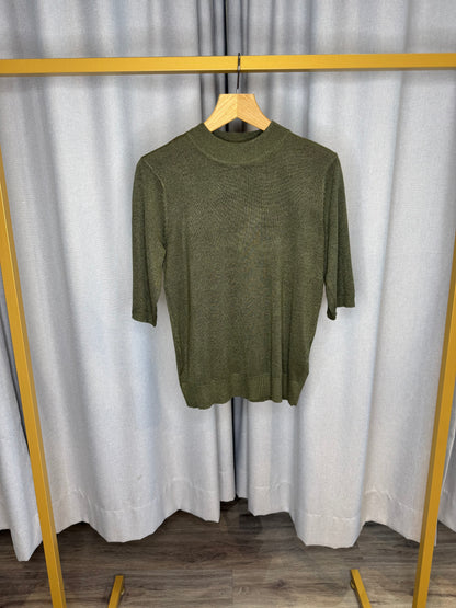 Culture olive grüner Pullover