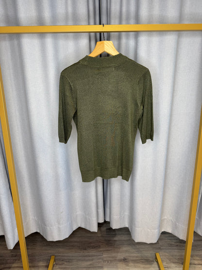 Culture olive grüner Pullover