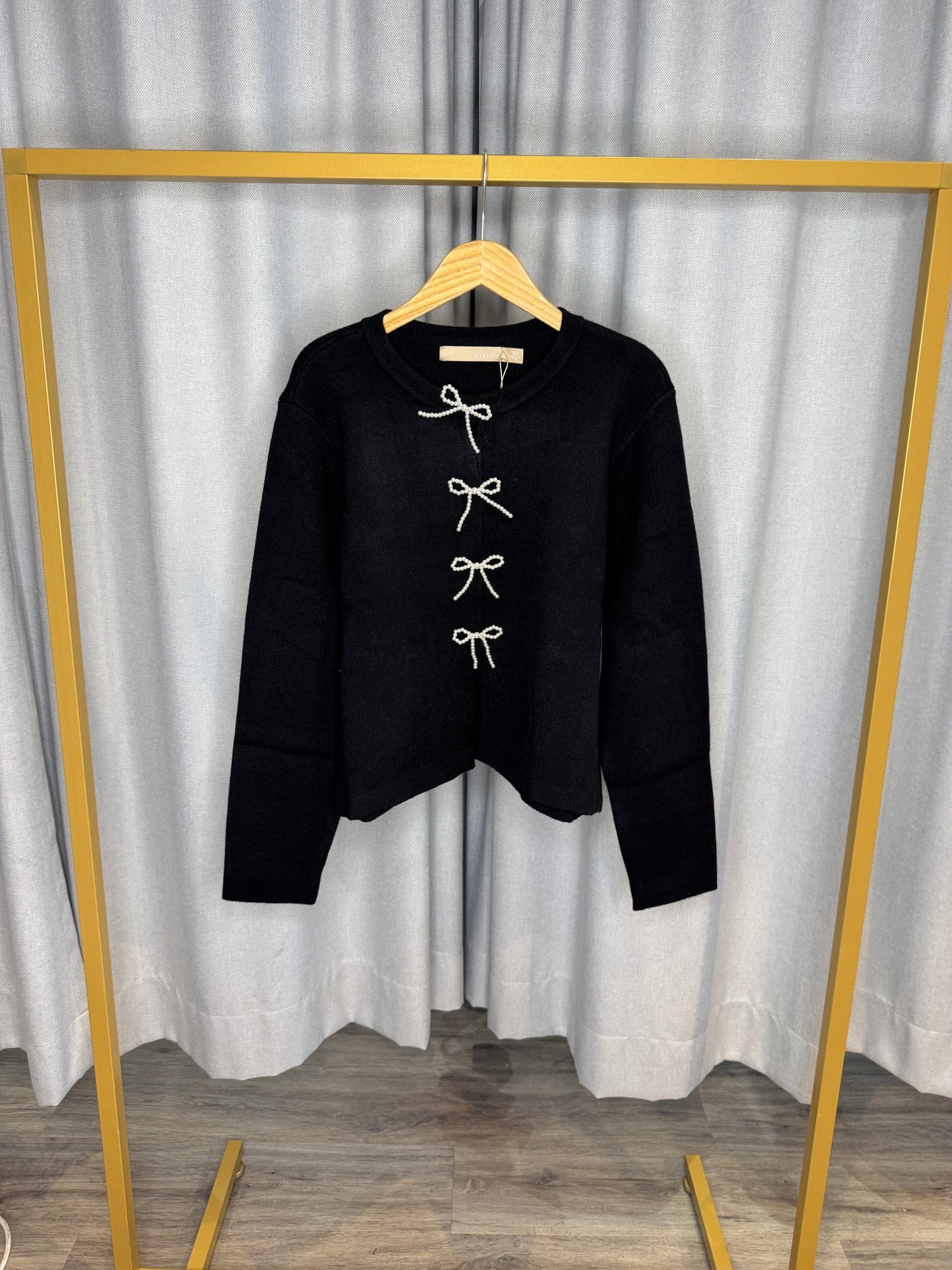 Culture Schleifenstrickjacke