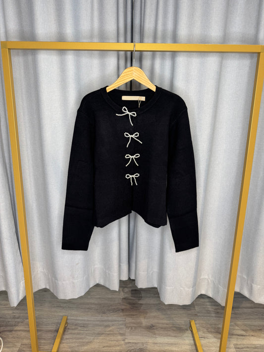 Culture Schleifenstrickjacke