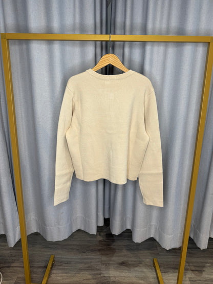 Culture Schleifenstrickjacke in beige