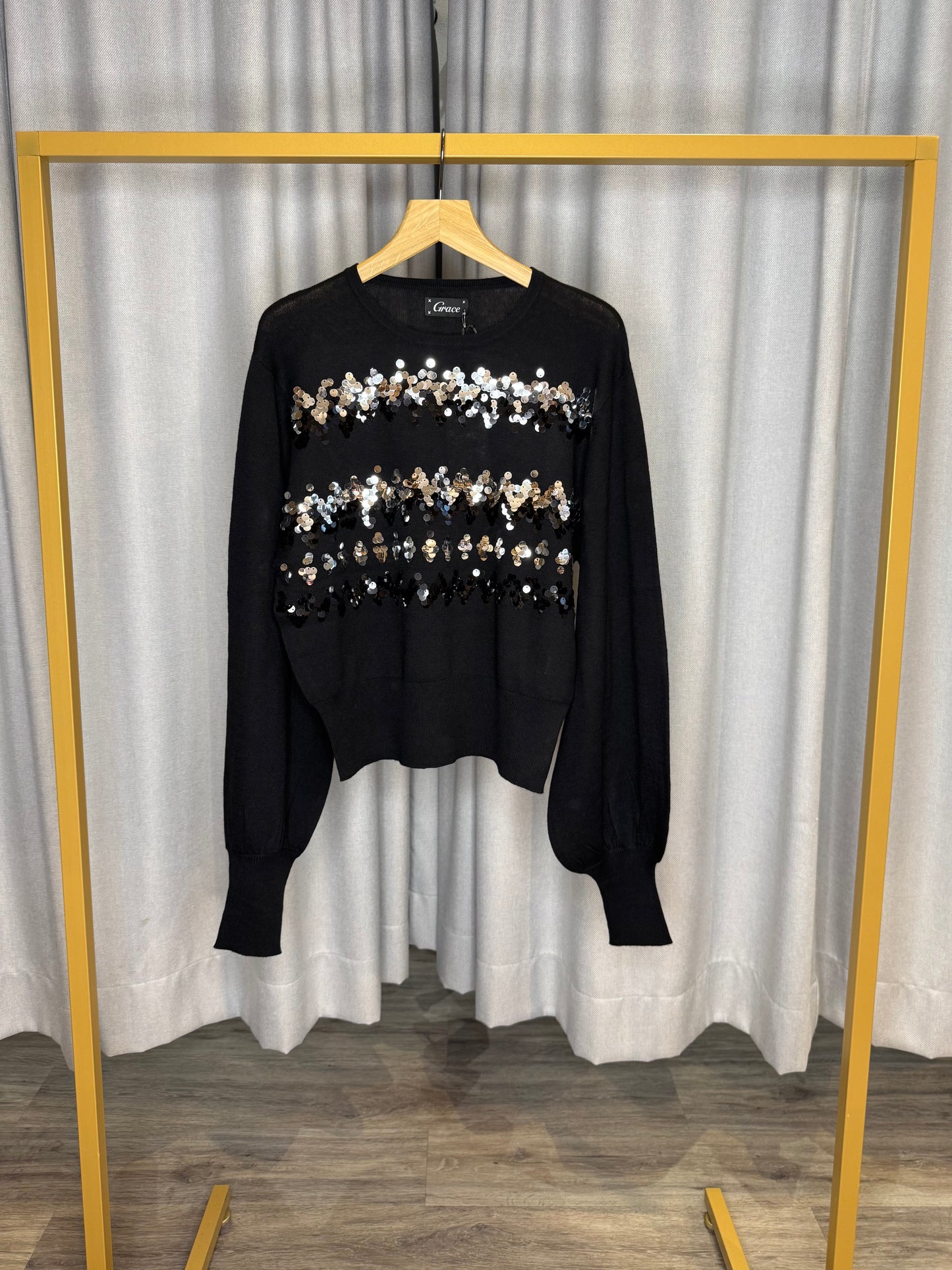 Grace Paillettenpullover