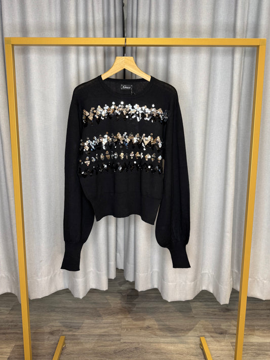 Grace Paillettenpullover