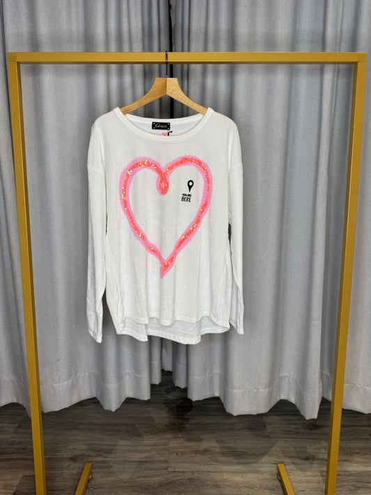 Grace Pullover in Samtoptik