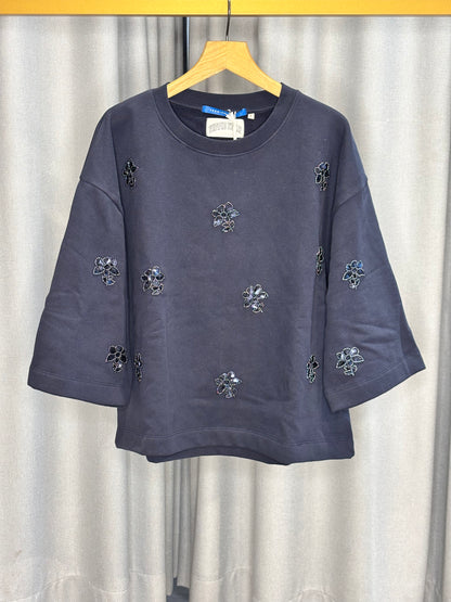 The Shirt Project Pullover mit Blumenapplikationen