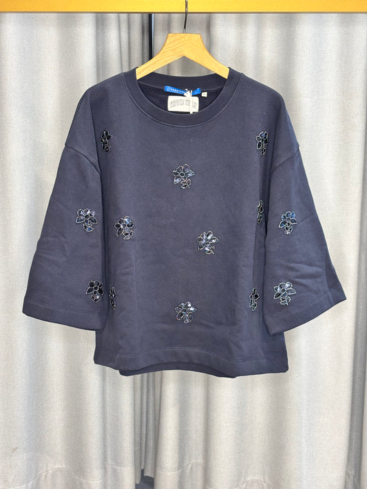 The Shirt Project Pullover mit Blumenapplikationen