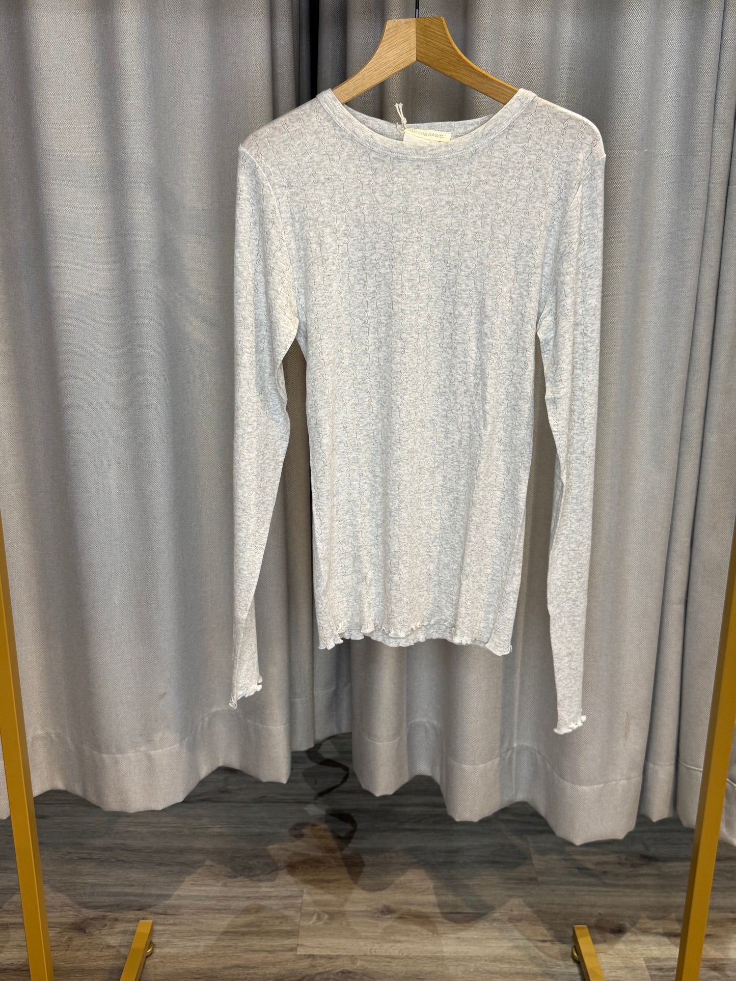 Seamless Basic graues Langarmshirt