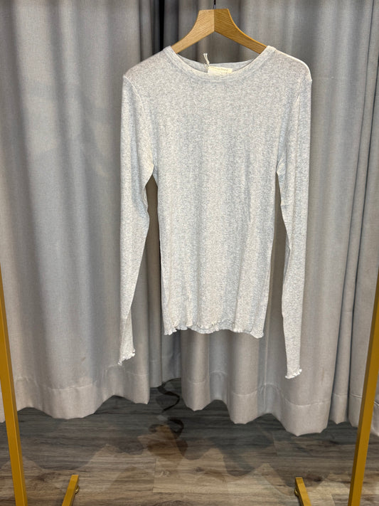 Seamless Basic graues Langarmshirt