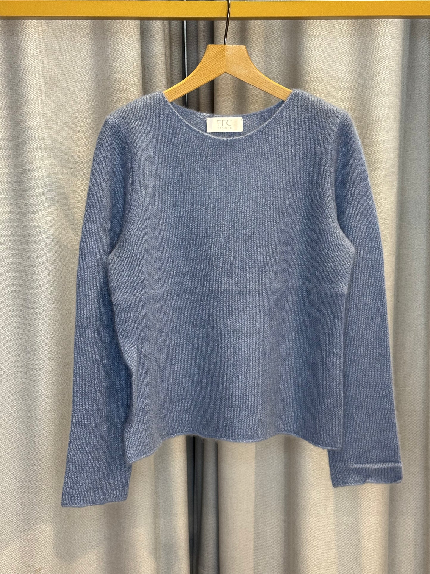 FFC blauer Kaschmirpullover