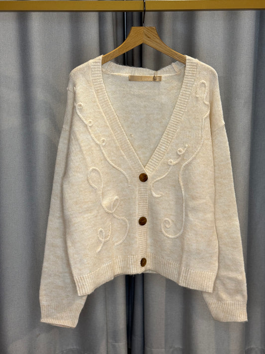 Culture Strickjacke in beige