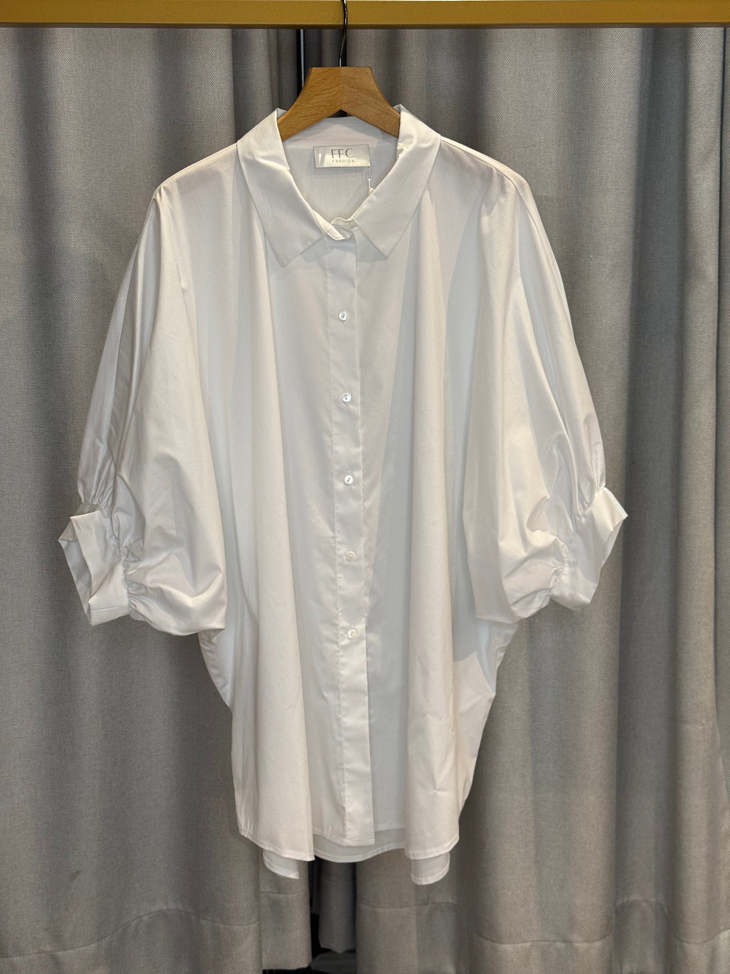 FFC Damenbluse mit gerafften Ärmeln