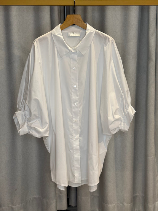 FFC Damenbluse mit gerafften Ärmeln