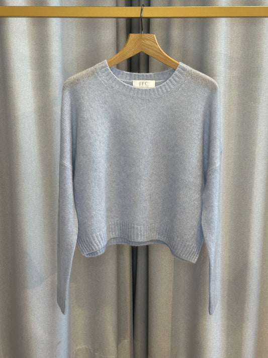 FFC blauer Kaschmirpullover
