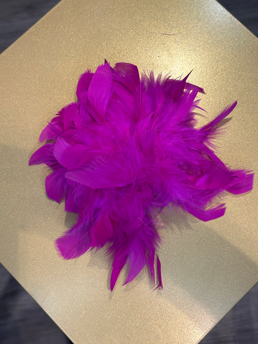 Vido Federbrosche in neon pink