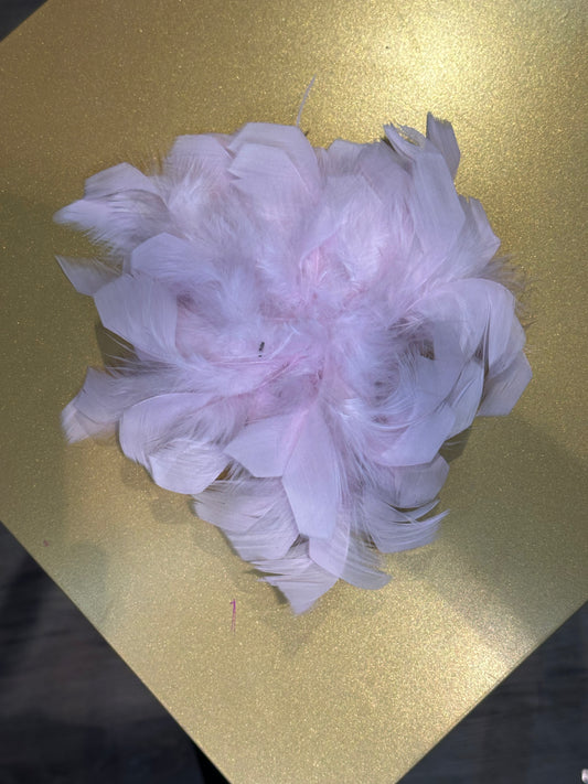 Vido Federbrosche in pastellrosa